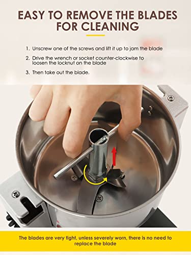 High-Speed Electric Grain Grinder Mill 2400W