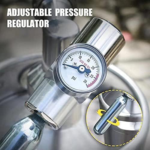 Pressurized Mini Keg Growler with Adjustable Faucet