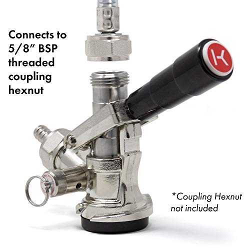 Kegco D System Black Keg Coupler