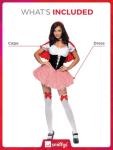 Red Riding Hood Costume Dress - Size Medium