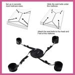Couples Bondage Kit with Bed Restraints and Cuffs