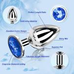 Blue Stainless Steel Anil Plug Kit for Couples