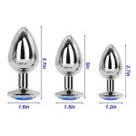 Blue Stainless Steel Anil Plug Kit for Couples