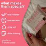 Unscented Intimate Hygiene Wipes for Sensitive Skin