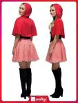 Red Riding Hood Costume Dress - Size Medium