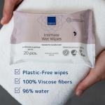 Abena Intimate Wipes - 20 Pack, Fragrance Free