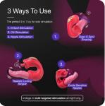 3-in-1 G-Spot Vibrator with Thrusting & Licking