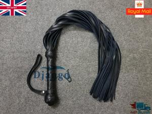 Leather Flogger Whip with 31 Tails for Fun