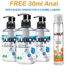 Lubido Water-Based Lubricant 250ml Pump Pack Trio