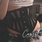 Steel Boned Underbust Corset Waist Trainer