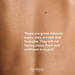 Biodegradable Intimate Wipes with Aloe Vera, 25 Count