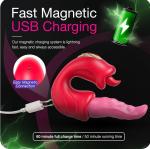 3-in-1 G-Spot Vibrator with Thrusting & Licking