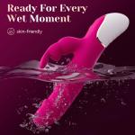 App-Controlled Thrusting Rabbit Vibrator with 10 Modes