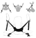 Couples Bed Bondage Set with Cuffs