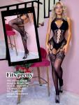 Plus Size Crotchless Fishnet Bodystocking for Women
