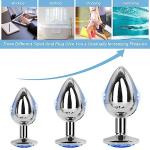 Blue Stainless Steel Anil Plug Kit for Couples