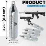 Pack of 10 ARSUK 12g CO2 Cartridges for Airsoft