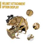 OneTigris Tactical Half Face Mesh Mask - Multicam