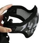 AOUTACC Steel Mesh Airsoft Mask and Goggles Set
