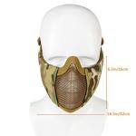 AOUTACC Foldable Half Face Mesh Airsoft Mask