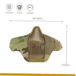 OneTigris Tactical Half Face Mesh Mask - Multicam