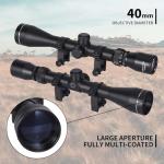 Goetland 3-9x40 Rifle Scope with Ring Mounts
