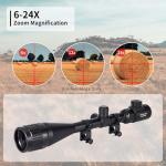 Goetland 6-24x50 Rifle Scope with Illuminated Reticle