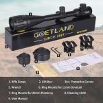 Goetland 6-24x50 Rifle Scope with Illuminated Reticle