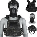 Tactical Vest Set with Helmet and Face Mask