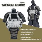 Tactical Shoulder Armor Vest with Crotch Protectors