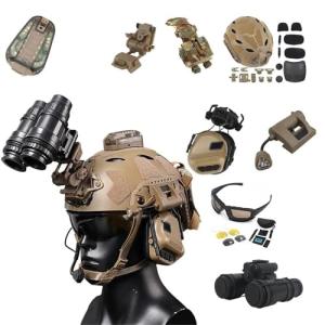 FAST Tactical Airsoft Helmet with Earphone Set