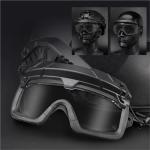 FAST Tactical Helmet Set with Headphones and Goggles