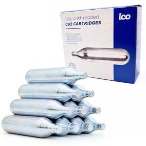 ICO 10 Pack 12g Non-Threaded CO2 Cartridges