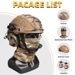 Tactical Helmet Set with Headset and Mask