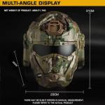 Tactical Airsoft Helmet with Full Face Mask