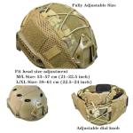 Tactical Airsoft Fast Helmet with Goggles & Pads