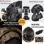 Tactical Airsoft Helmet Set with Headset and Goggles