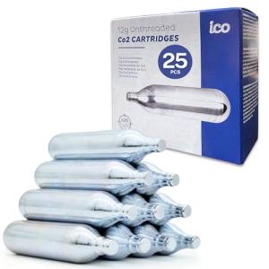 ICO 25 Pack 12g Non-Threaded CO2 Cartridges
