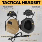 Tactical Helmet Set with Headset and Mask