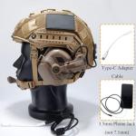 Adjustable Fast Airsoft Helmet with Tactical Headset