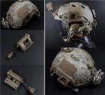 FAST Tactical Airsoft Helmet Set with Light and Earphones