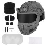 FAST Tactical Helmet with Goggles and Half Face Mask