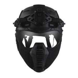 Airsoft PJ Helmet with Mask and Goggles Set