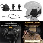 Tactical Airsoft Helmet Set with Headset and Goggles