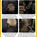 Tactical Airsoft Helmet Set with Headset and Goggles