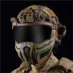 FAST Tactical Helmet with Goggles and Half Face Mask