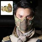 AOUTACC Foldable Half Face Mesh Airsoft Mask