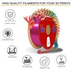 Tri-Color Silk PLA Filament 1.75mm 1KG