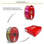 Tri-Color Silk PLA Filament 1.75mm 1KG