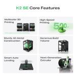 Creality K2 SE High-Speed Multi-Color 3D Printer